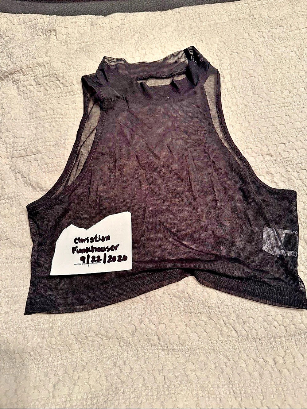 Black Graphic Tank Top